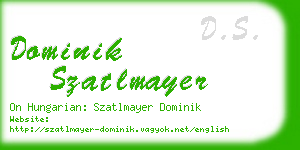 dominik szatlmayer business card